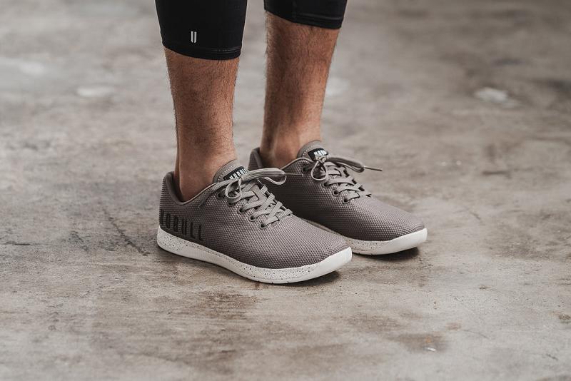 Grey / Brown Nobull Clay Speckle Men's Trainers | CA O1367K